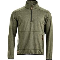 Kramp Fleece shirt 1/2 zip Men, olive 2XL KW5011001802060