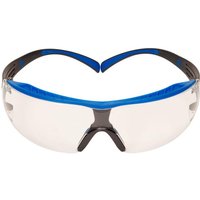 3M Safety Glasses SecureFit 400X , Blue/Grey frame, Scotchgard™ Anti-Fog (Kand N), Clear Lens SF401XSGAFBLU