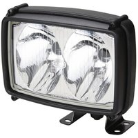 Hella Work light Halogen, 55/70W, rectangular, 12/24V, transparent, clamp, 158x127x162mm, 1GA006991051