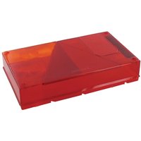 Aspöck Light lens, amber/red, rectangular rear/left 188450007
