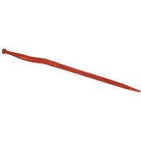 SHW Silage tine, cranked: 38mm double T section 36x910mm, pointed tip with M22x1.5mm nut, red, KT10