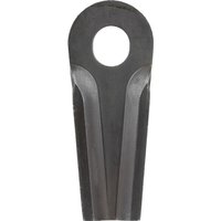 Kramp Mower blade LH/RH 128x50mm, 35x4mm oval bore 23.0x20.5mm Suitable for Taarup 25 pack KT5611030001KR