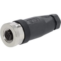 Tyco Plug 5 P. Female M12 Code-B M1205FE18B