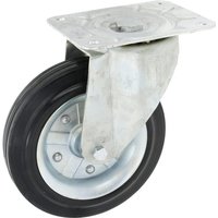 Ro-Carr Caster wheel swivel, rubber wheel: diameter 250x60mm, plate fitting: 200x160mm Load: 350kg, WH5081250