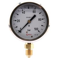 ET Pressure gauge diameter 63 0–100bar 1/4" bottom MA63100L04SSGF