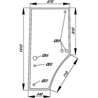 Kramp Door glass R131163N