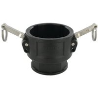Arag Camlock Type D 3" female thread 2 1/2" polypropylene 18109D8