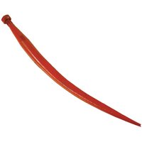 Battista Porteri Loader tine, curved, square section 37x600mm, pointed tip with M20x1.5mm nut, red, FT45