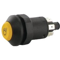 Pneutron Push switch, Work light, round, yellow 11175250PN