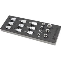 Kramp Socket set Torx 1/2" 16 pcs TT800503