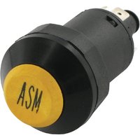 Pneutron Push switch, ASM, round, yellow 11175380PN