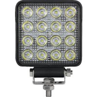 Kramp Work light LED, 25W, 3040lm, square, 10/30V, 108x48x108mm, Spot beam, 16 LED's, LA10024