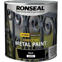 Ronseal Direct to Metal Paint Black Gloss 2.5 L 39212
