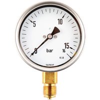 ET Pressure gauge diameter 100 0-16bar 1/2" MA10016L08SSGF