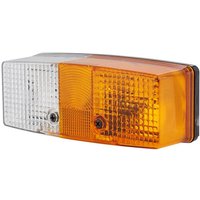 Hella Direction and position light LH 21/5W, rectangular, 12/24V, amber/transparent, bolt on, 158x51x64mm, 2BE003184051