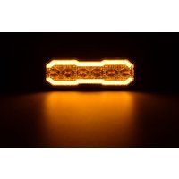 Kramp Flashing warning light / side marker light LED, rectangular, 12/24V, orange/orange, 129x41x14mm, 12/42 LED's, LA20164