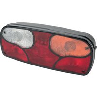 Aspöck Rear light RH rectangular, 24V, red/transparent/amber, bolt on, Ecopoint I by 252400507