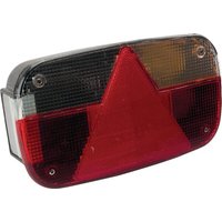 Aspöck Rear light RH rectangular, 12V, red/transparent/amber, bolt on, 244xMultipoint III by 248200007