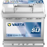 VARTA Battery 12V 52Ah 470A C22 VARTA Dynamic SLI 552400047