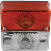 Britax Direction and position light Halogen, front, square, 12/24V, red/white, bolt on, 105x97x52mm, P908706