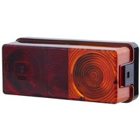 Hella Rear light rectangular, 12/24V, red/orange, bolt on, 170x64x75mm, 2SD998531067