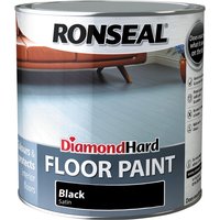 Ronseal Diamond Hard Floor Paint Satin Black 2.5 L 36628