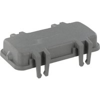 Harting Cover 16B with 4 grounding board locks, plastic 09300165401