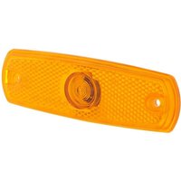 Hella Marker light 3W, rectangular, 24V, amber, housing: yellow, bolt on, 126x11x38mm, 2PS962964012