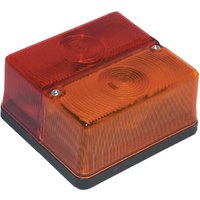 Britax Rear light square, 12V, amber/red, bolt on, 105x97x52mm, TOR2474