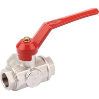 Unbranded Ball valve T 3/4" IT/IT 3-way KS334T