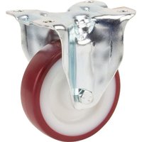 Tente Caster wheel rigid, polyurethane wheel: diameter 100x32mm, with brake, plate fitting: 103x85mm Load: 150kg, 3478UAR100P62