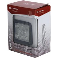 Kramp Work light LED, 24W, 1920lm, square, white, 95x84x105mm Deutsch plug, Flood, 8 LED's, LA10088