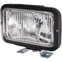 Hella Headlight Halogen, rectangular, 12/24V, transparent, bolt on, 194x122x168mm, 1AB004231001