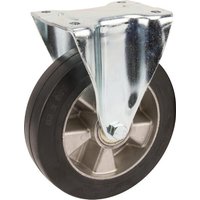 Tente Caster wheel rigid, rubber wheel: diameter 200x50mm, plate fitting: 137x115mm Load: 450kg, 4688IEP200P63