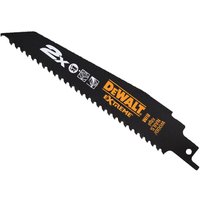 DEWALT 2X Life Wood & Nail Reciprocating Blade 228mm x 6 TPI (Pack 5) DT2307L-QZ