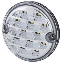 Hella Reversing light LED, round, 10/30V, transparent, bolt on, diameter 95mm, 17 LED's, 2ZR357028041