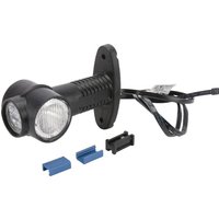 Aspöck Marker light LED, round, 12V, red/white/orange, bolt on DC plug, 313309027