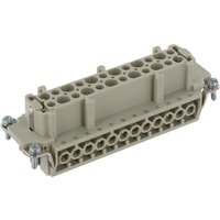 Harting Inserts, Screw termination, Female, Polycarbonate (PC), RAL 7032 09330242701