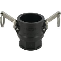 Arag Camlock Type D 1 1/2" female thread polypropylene 18106D