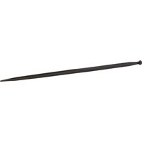 SHW Loader tine, straight, double T section 42x1400mm, pointed tip with M28x1.5mm nut, black, FT5S