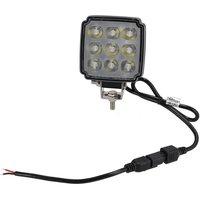 Kramp Work light LED, 27W, 3420lm, square, white, 96.5x48.5x124.5mm,Deutsch 2-pin, flood, LA10908