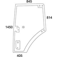 Kramp Glass door left cpl. 931812033040N
