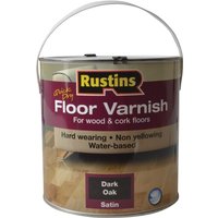 Rustins Quick Dry Floor Varnish Dark Oak 2.5 L AFDO2500