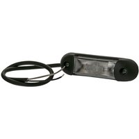 Kramp Marker light LED, 0.8/1.7W, rectangular, 12-24V, red/white, 110x30x28mm, 4 LED's, LA103165