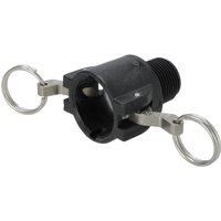 Banjo Camlock Type B 2" male thread polypropylene 200BB