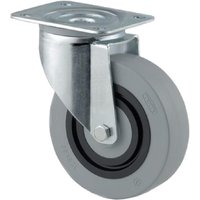 Tente Caster wheel swivel, polyamide wheel: diameter 125x36mm, plate fitting: 105x85mm Load: 200kg, 3470HUR125P62