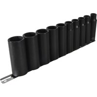 Teng 1/2in Drive Deep Impact Socket Set, 10 Piece 9126