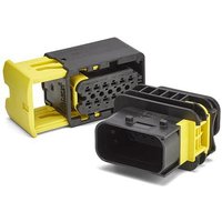 TE / AMP Plug housing 3 pole female, black HDSCS AMP114184481