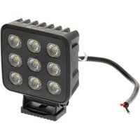 Kramp Work light LED, 90W, 6800lm, square, 12/24V, white, 108x120.7x52.7mm Deutsch plug, Flood, 18LED's LA10833