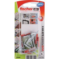 Fischer Plug Duopower 6x30 WH K 6pcs 535000